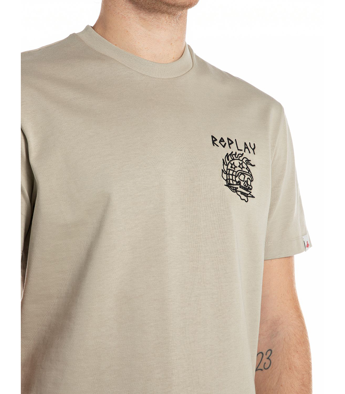 リラックスフィット ヘビーコットンジャージーSKULL Tシャツ 詳細画像 ベージュ 3